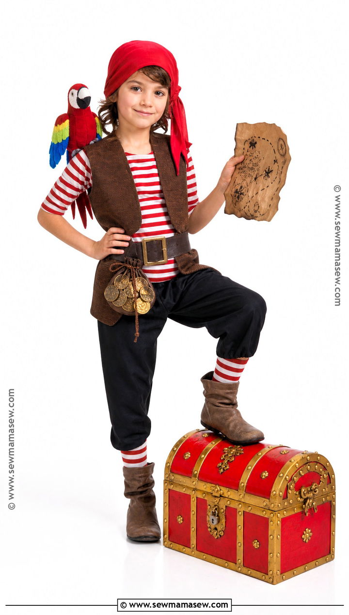 Pirate Costume With Striped Shirt - 30 best fancy dress costumes for kids