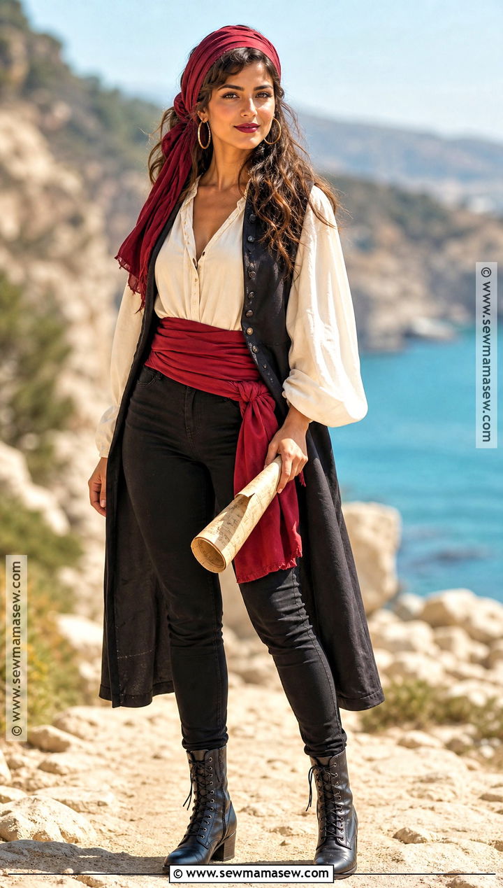 Pirate Costume With White Blouse - 35 last minute costume ideas for women