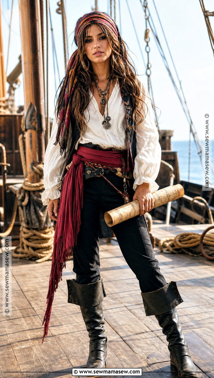 Pirate Costume With White Blouse - 30 closet costumes