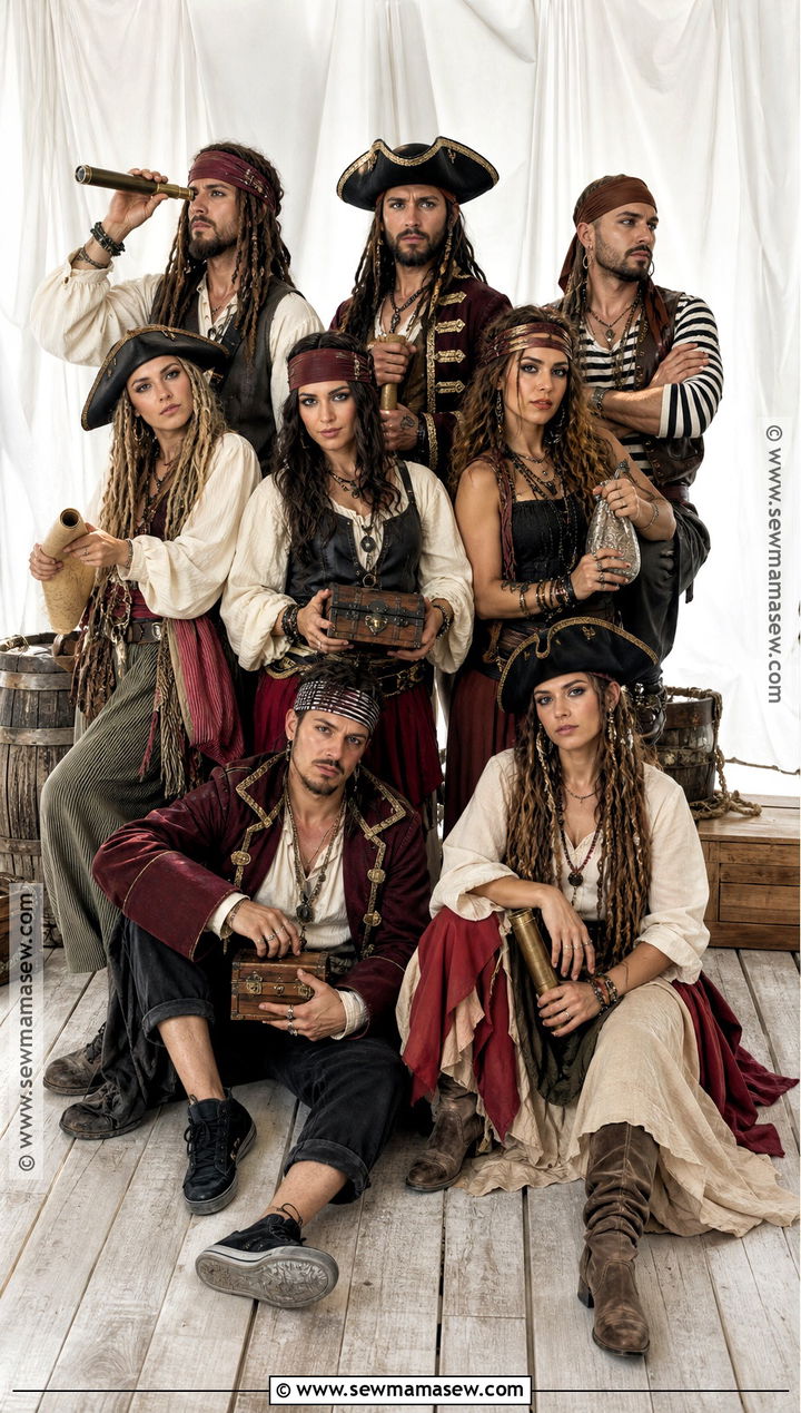 Pirate Crew Group Costume - 30 halloween costumes for big groups