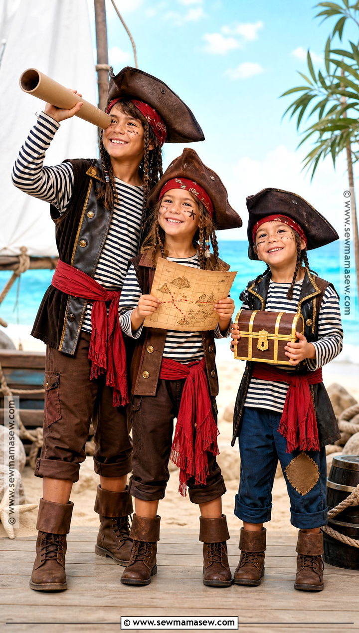Pirate Crew Sibling Costume - 35 sibling costume ideas
