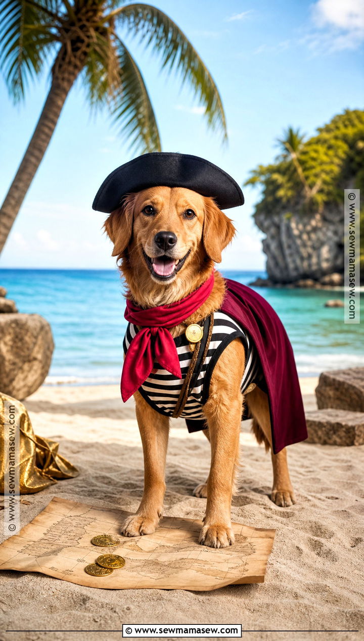 Pirate Dog Halloween Costume - 45 dog halloween costumes