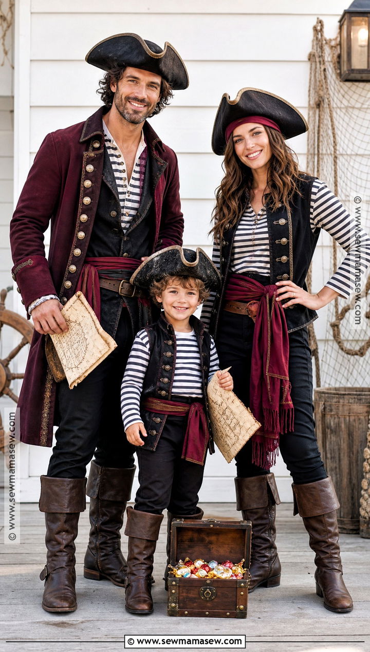 Pirate Family Costume - 35 Family Of Three Halloween Costumes