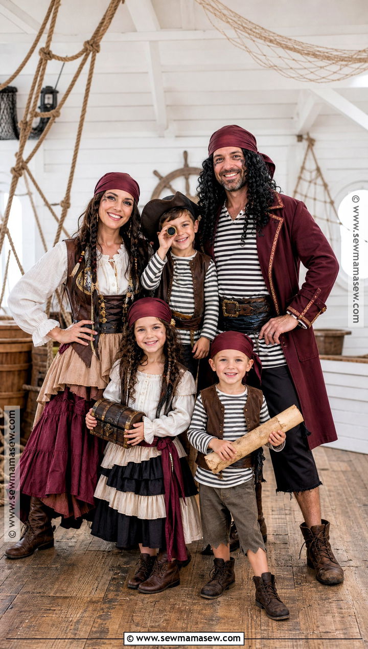Pirate Family Costume - 50 family halloween costumes