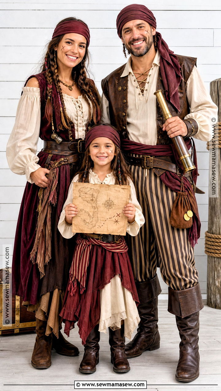 Pirate Family Costume - 30 family costumes for 3