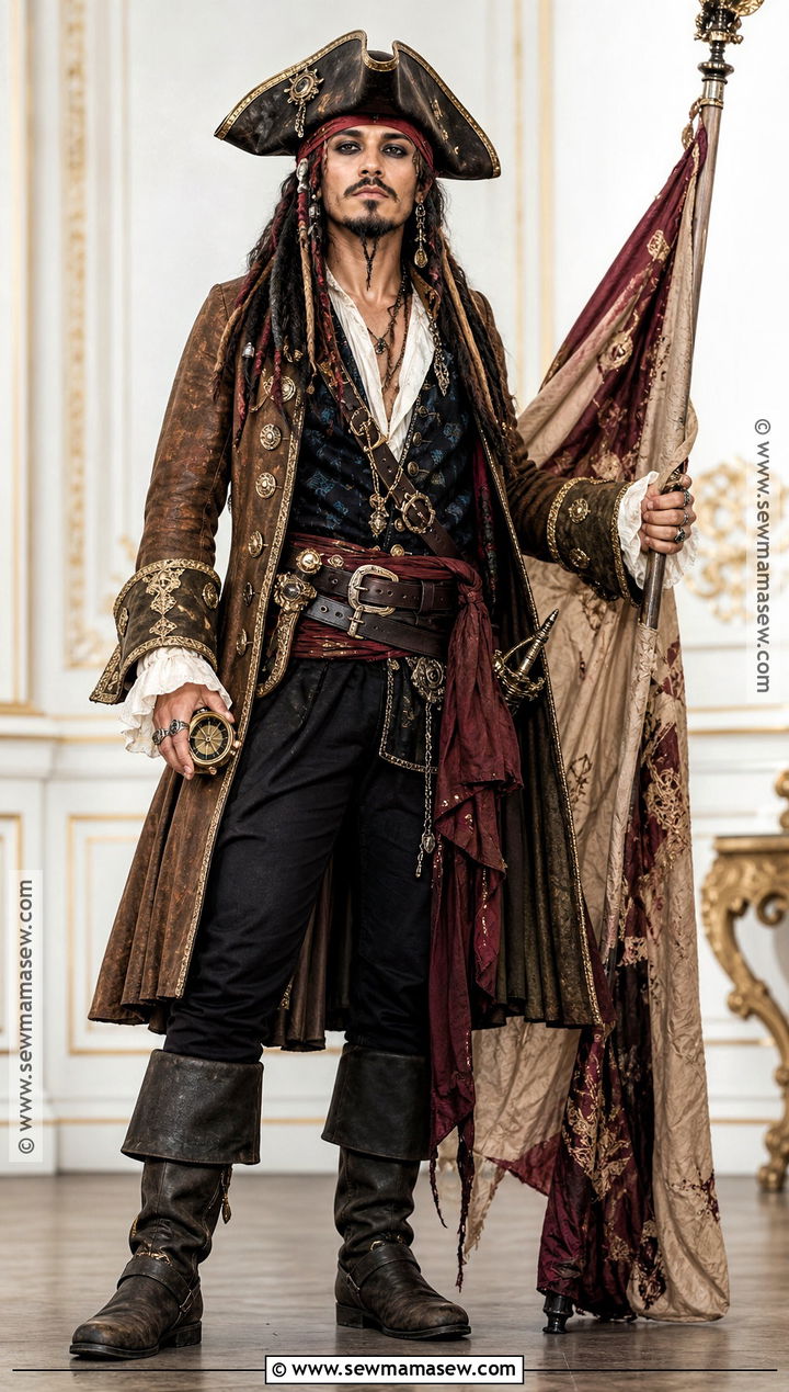 Pirate King Jack Sparrow Costume - 30 Jack Sparrow Halloween Costume Ideas