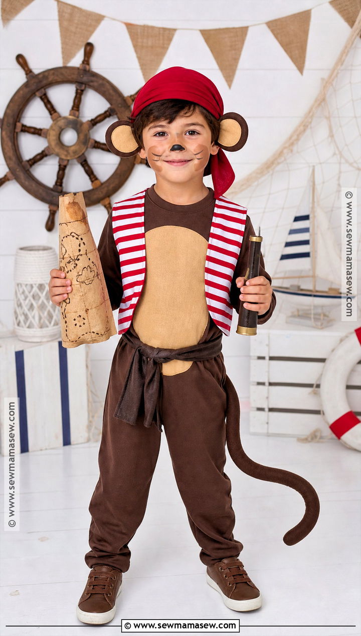 Pirate Monkey Costume - 30 monkey costume ideas for kids