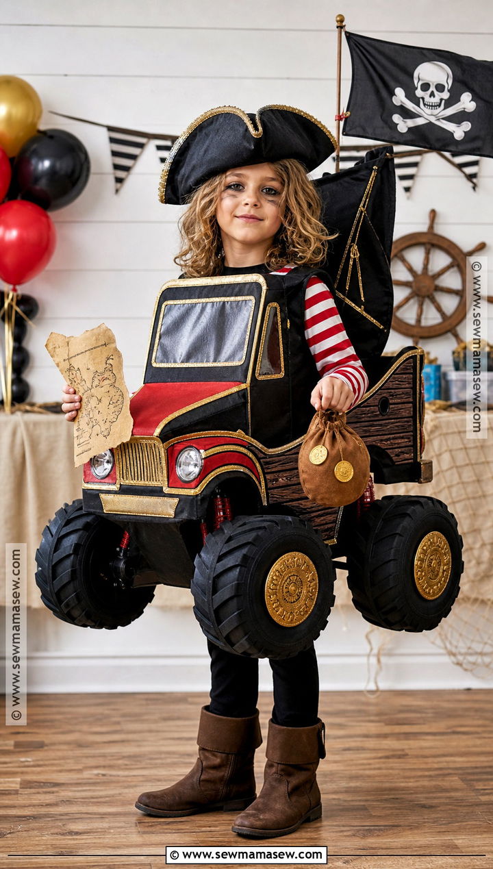 Pirate Monster Truck Costume - 30 monster truck costume ideas