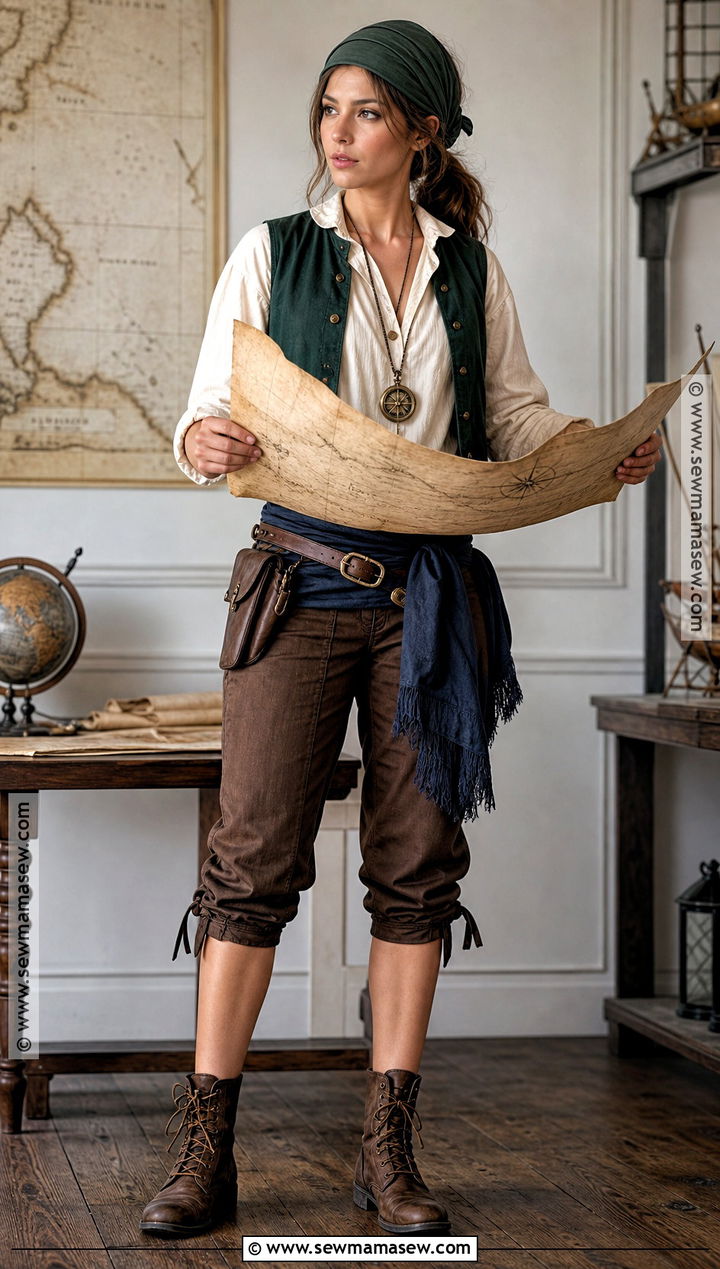 Pirate Navigator Costume - 35 easy pirate costume ideas