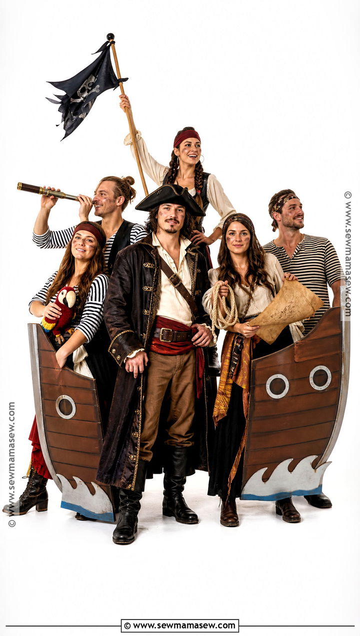 Pirate Ship Group Costume - 35 pirate costumes