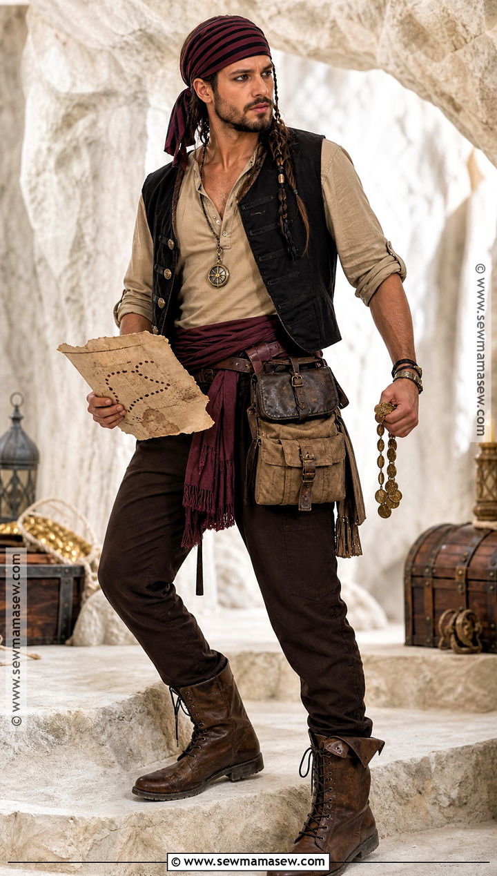Pirate Treasure Hunter Costume - 35 easy pirate costume ideas