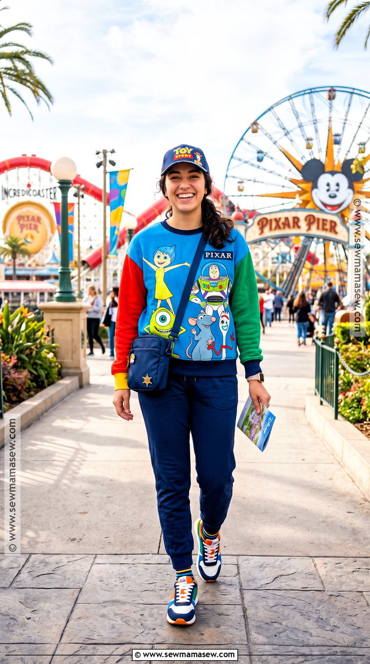 Pixar Sweatshirt And Joggers Disney Outfit - 20 Disney November Outfits