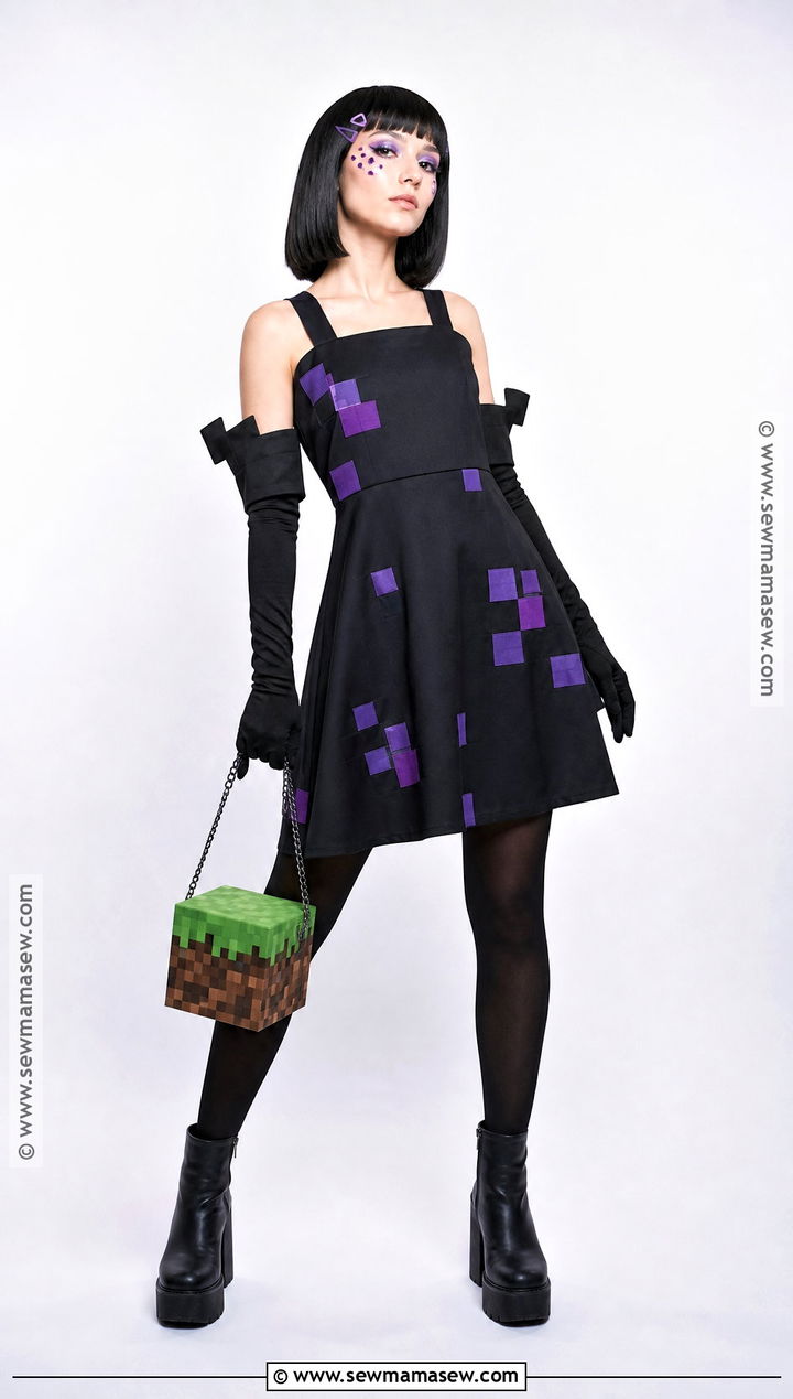 Pixel Dress Enderman Cosplay - 35 enderman cosplay ideas