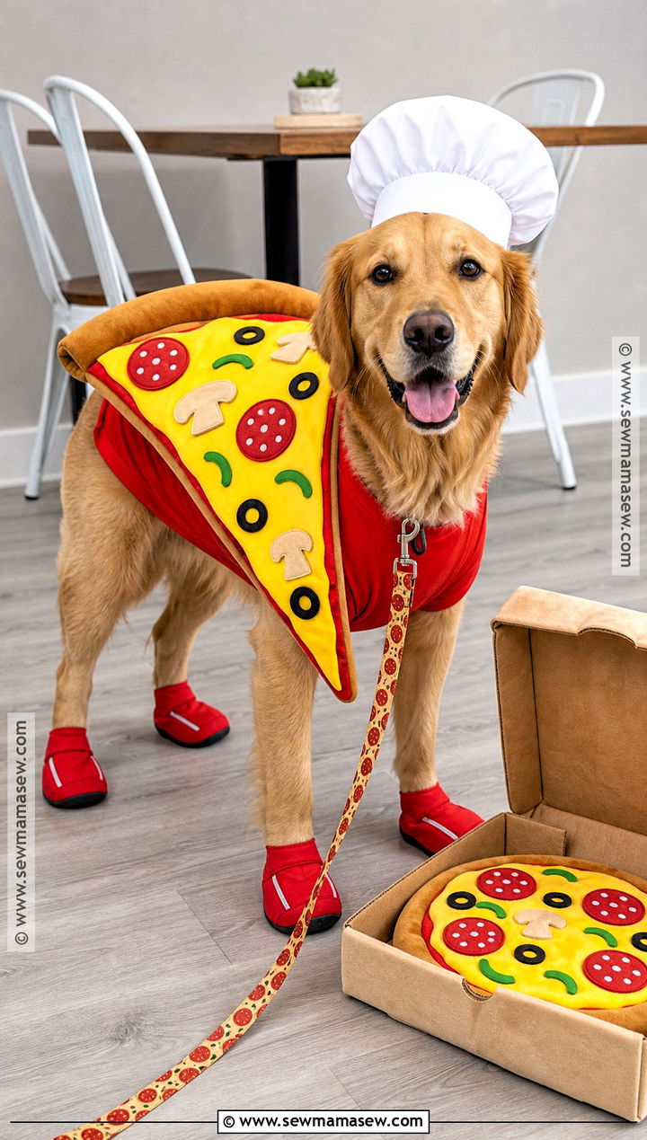 Pizza Dog Costume - 40 dog costumes