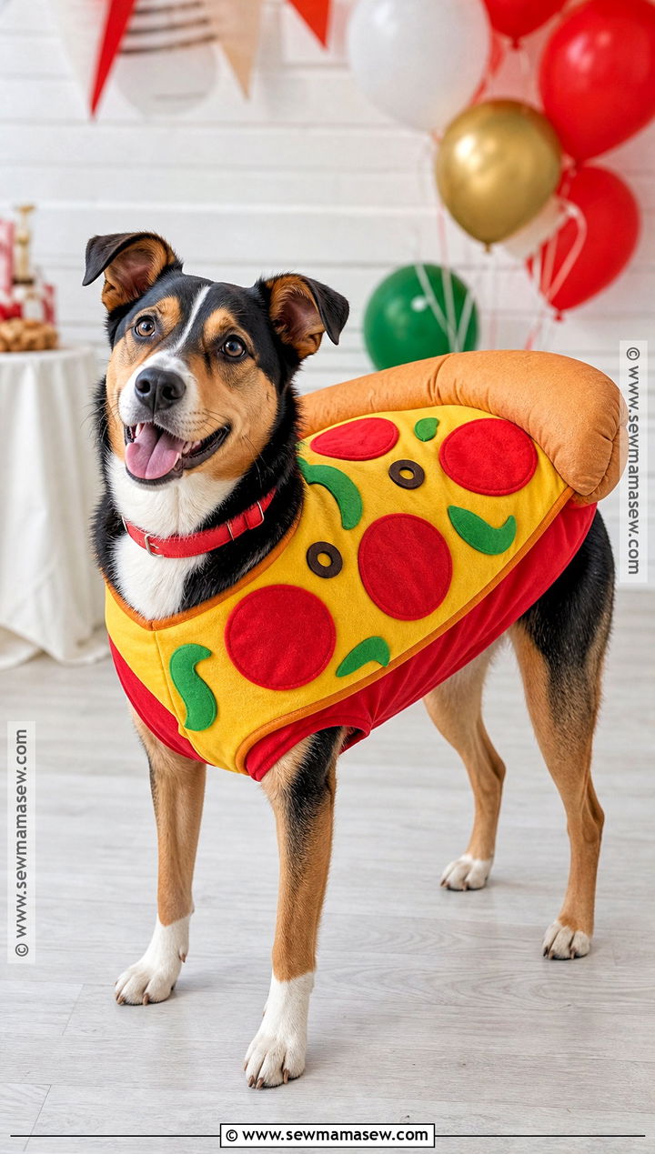 Pizza Slice Dog Costume - 40 dog costume ideas