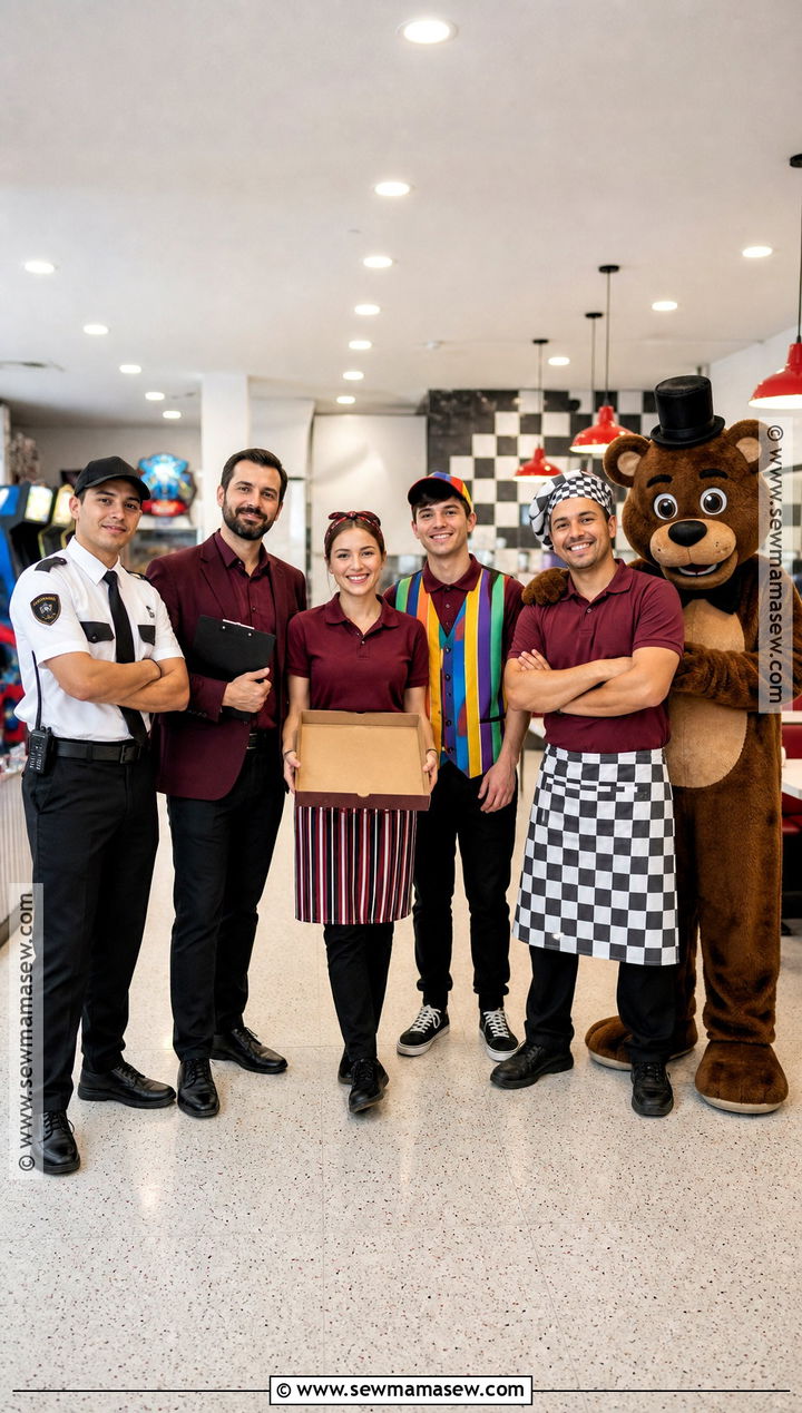 Pizzeria Staff FNAF Group Costume - 30 fnaf group costume ideas