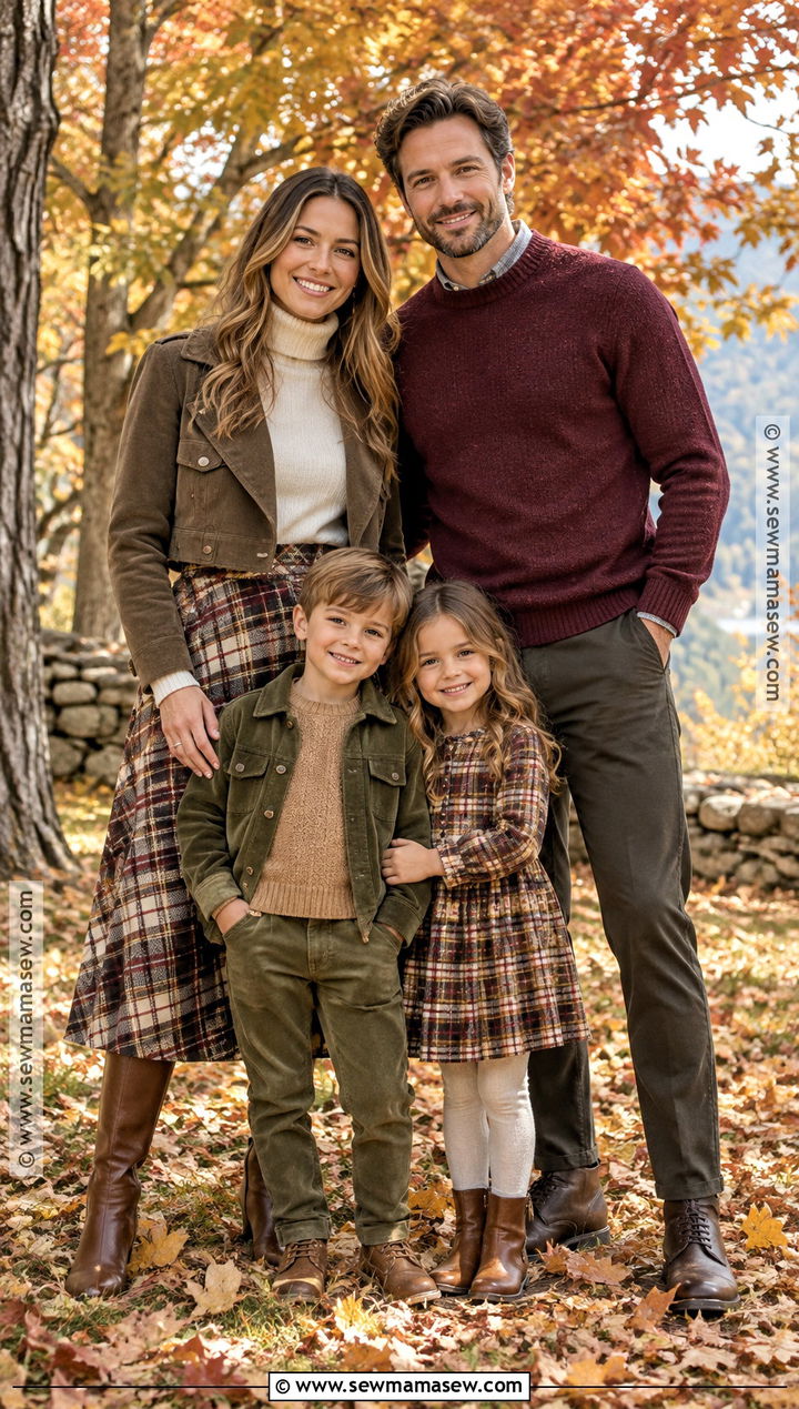 Plaid Accent Fall Family Outfit - 15 fall family inspo outfits