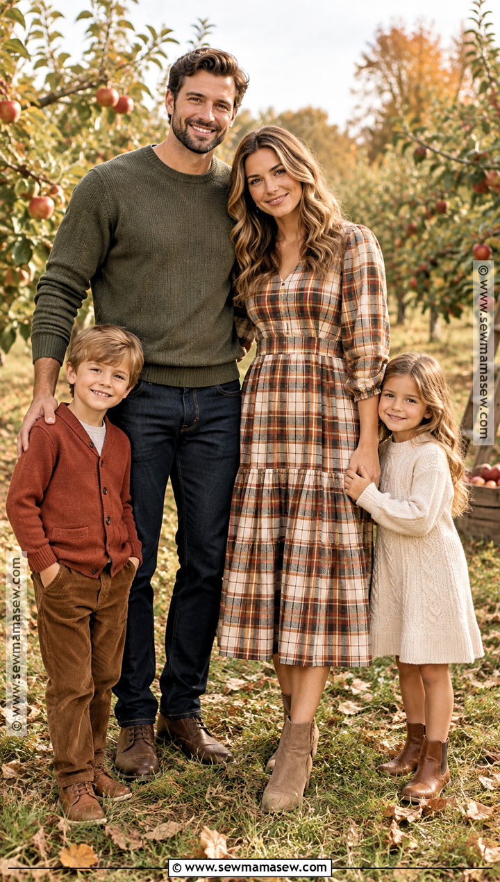 Plaid And Neutral Fall Family Outfits - 15 fall family matching outfits