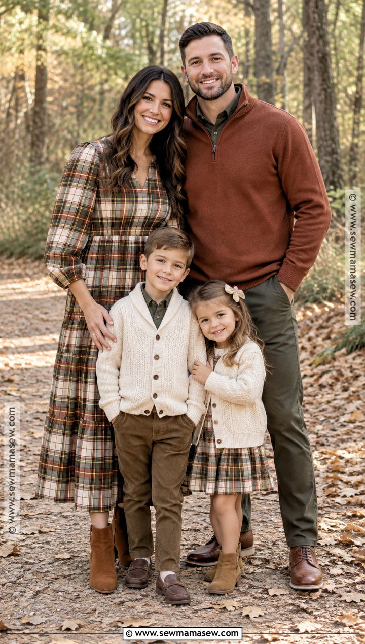 Plaid And Neutral November Family Photo Outfits - 20 november family pictures outfits