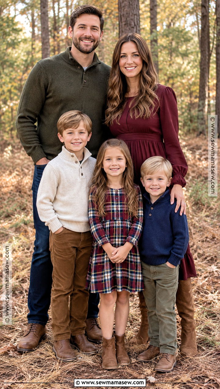 Plaid And Solid Fall Family Picture Outfits - 15 clothes for family pictures fall