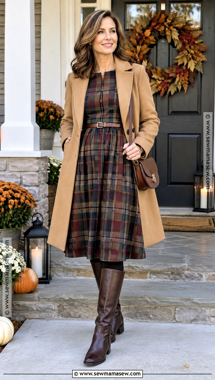 Plaid Dress Thanksgiving Outfit - 20 Dress For Thanksgiving Outfit Ideas