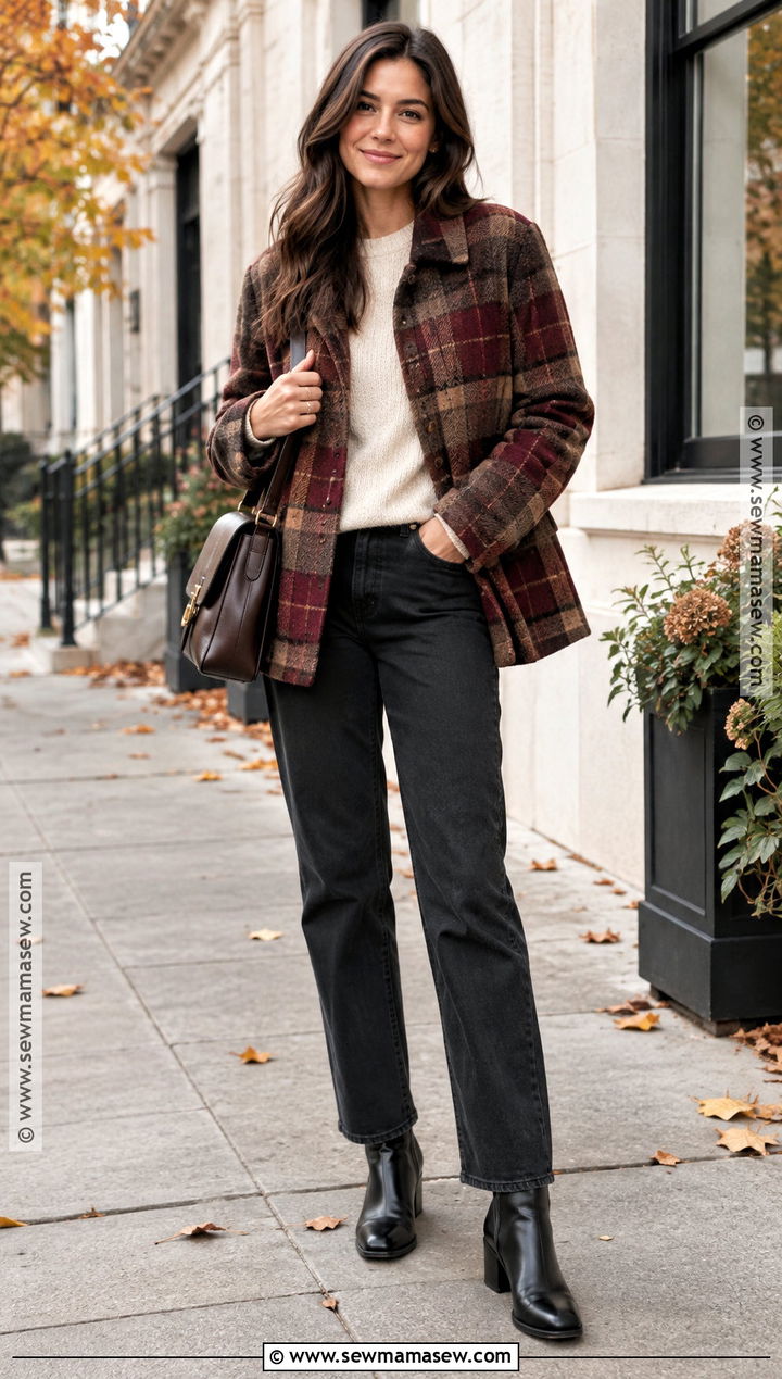 Plaid Jacket With Black Jeans - 15 fall 2026 jacket trends