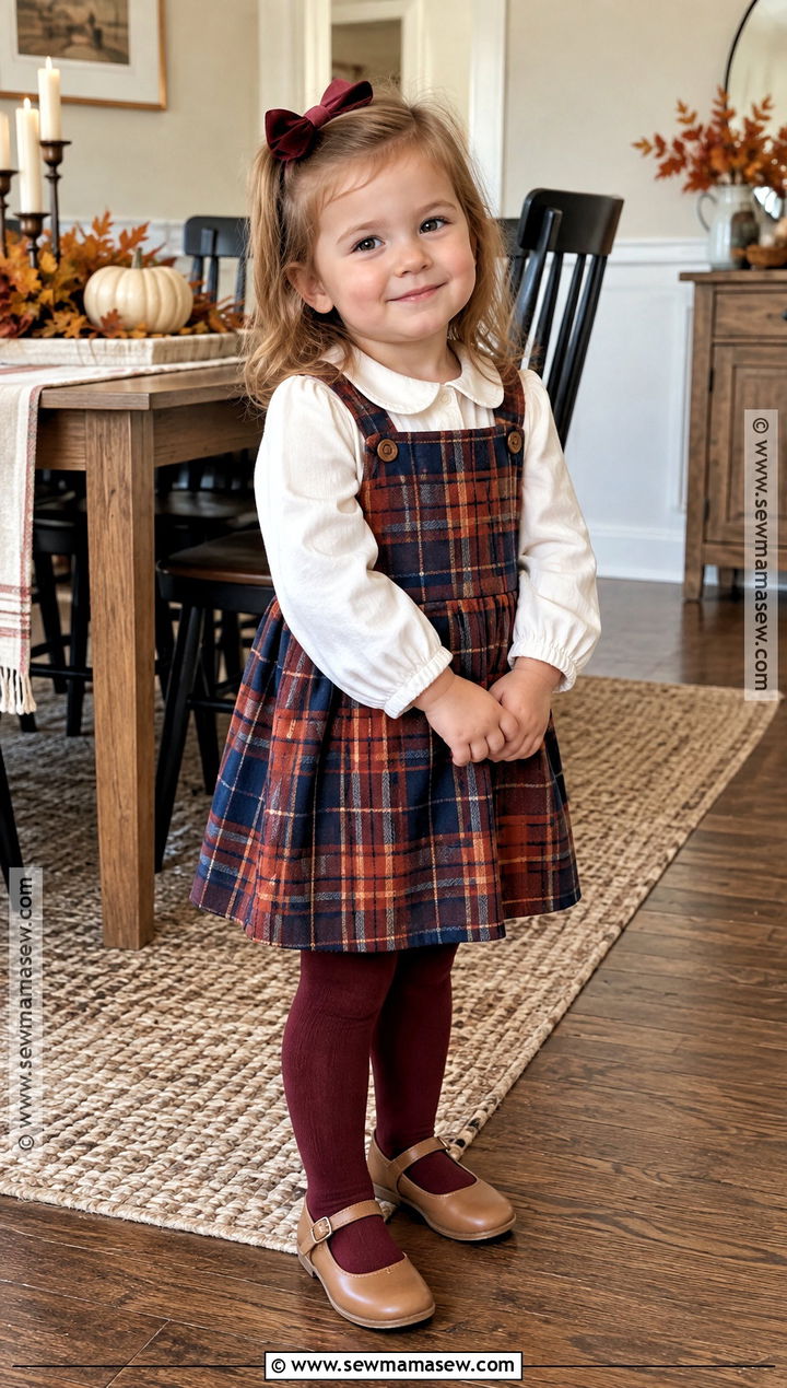Plaid Jumper Toddler Thanksgiving Outfit - 25 toddler thanksgiving outfit ideas for girls