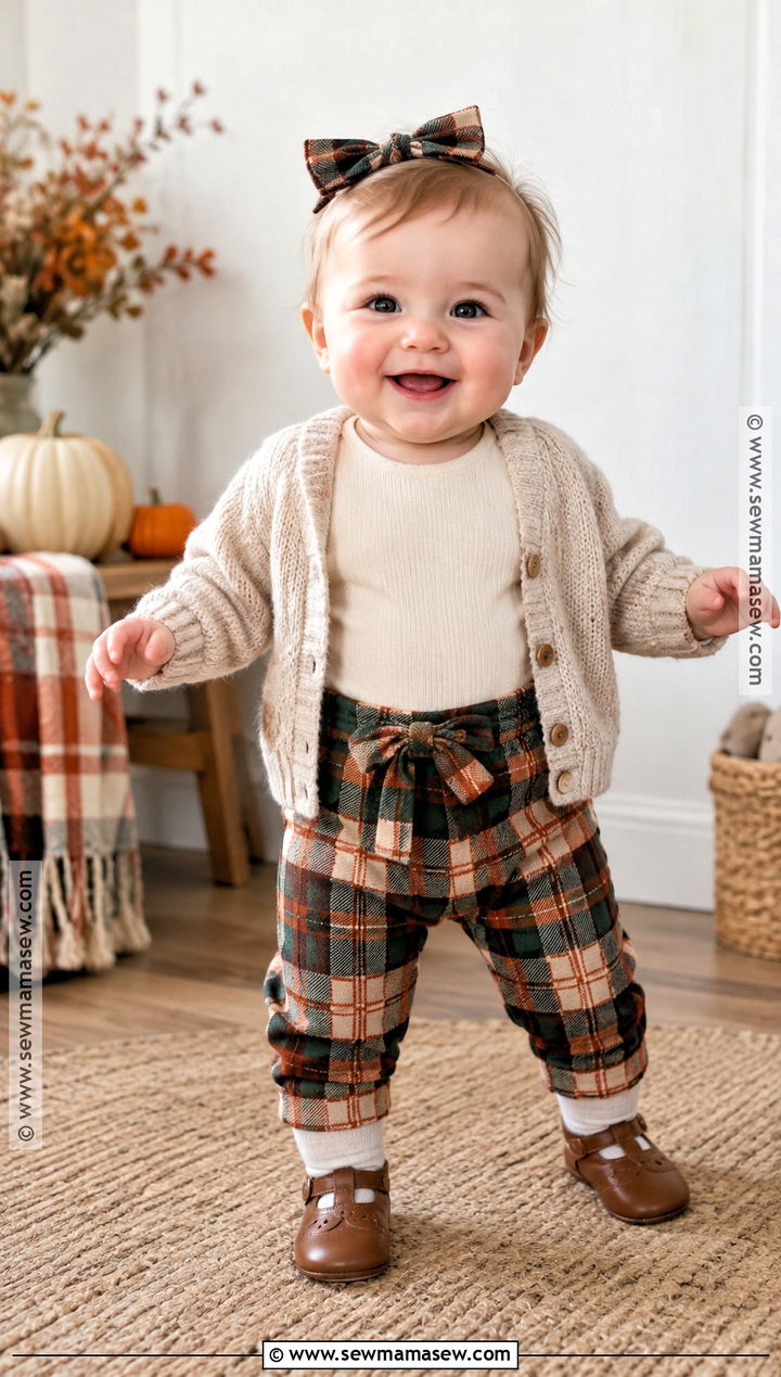 Plaid My First Thanksgiving Onesie Outfit - 15 my first thanksgiving onesie ideas