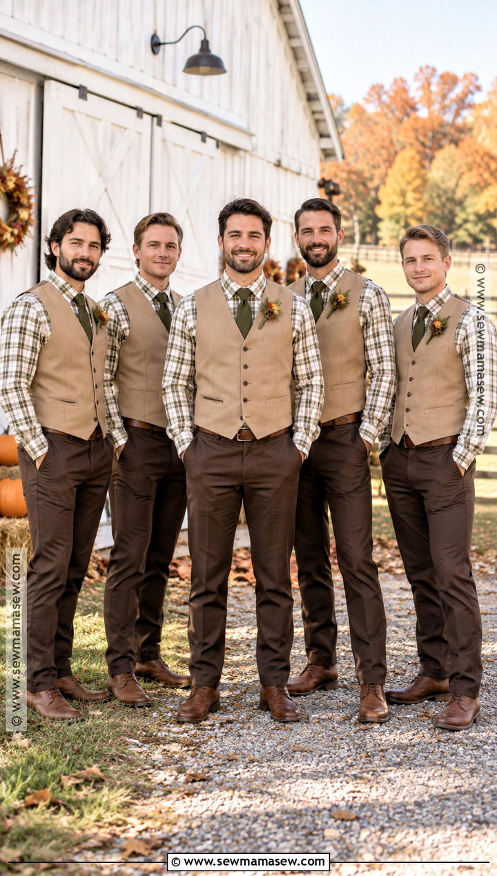 Plaid Shirt Groomsmen Attire - 15 groomsmen attire rustic fall ideas
