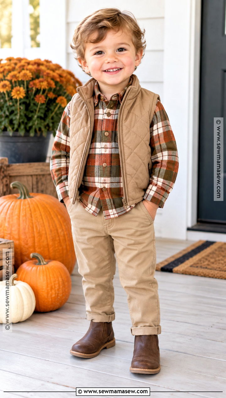 Plaid Shirt Toddler Boy Thanksgiving Outfit - 20 toddler boy thanksgiving outfit ideas