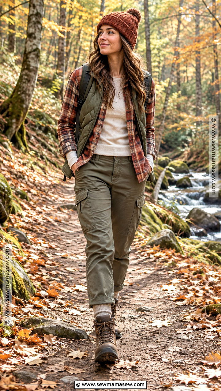 Plaid Shirt With Hiking Boots - 25 fall outfits with boots