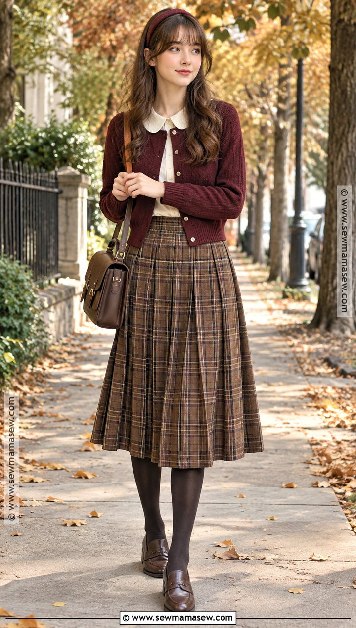Plaid Skirt Shoujo Fall Outfit - 20 Shoujo Fall Outfits