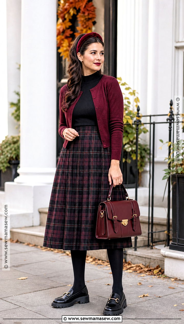 Plaid Skirt Vampire Outfit - 40 vampire outfit ideas for females