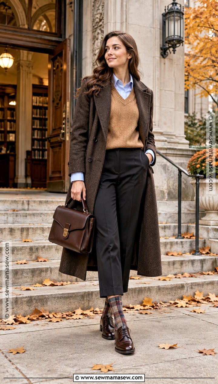 Plaid Socks With Oxford Shoes - 20 fall socks ideas