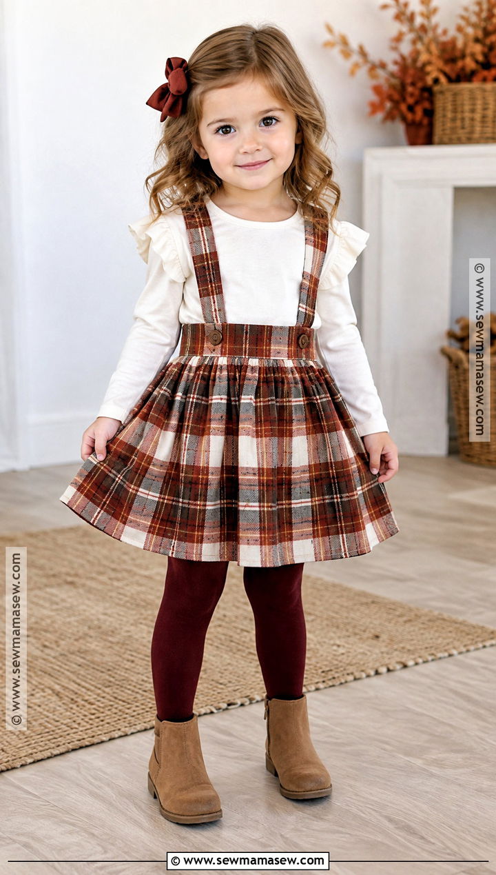 Plaid Suspender Skirt Toddler Thanksgiving Outfit - 25 toddler thanksgiving outfit ideas for girls