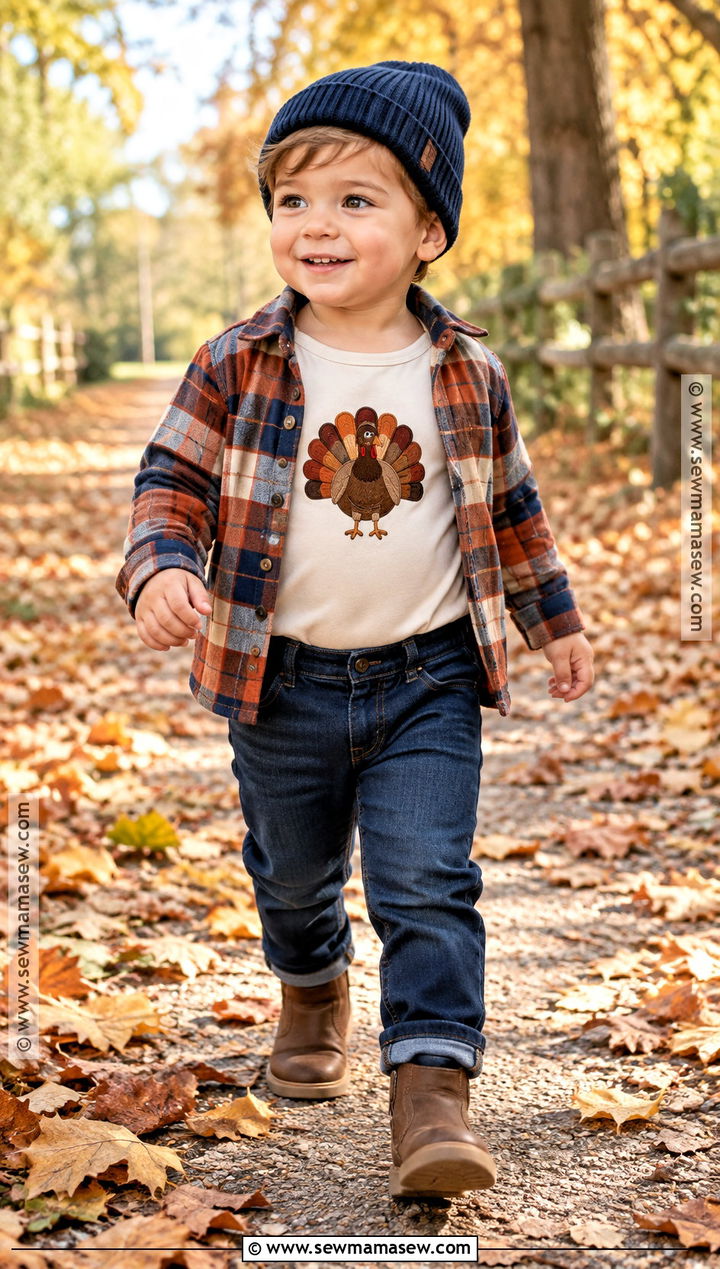 Plaid Thanksgiving Onesie Outfit - 15 thanksgiving onesie ideas for boys