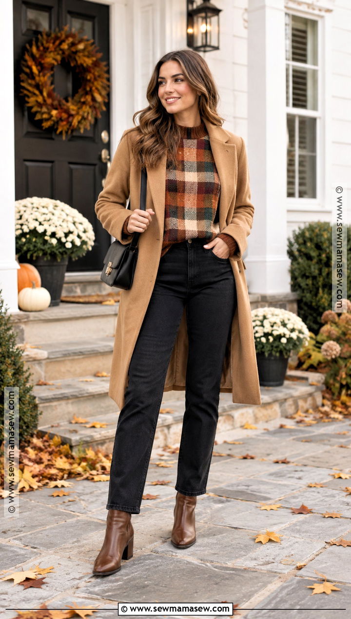 Plaid Thanksgiving Sweater Outfit - 20 Thanksgiving Sweater Ideas