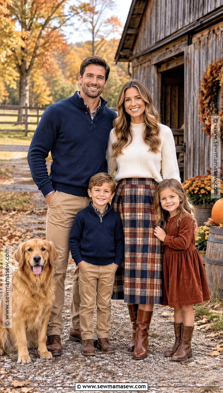Plaid and Neutral Fall Family Outfits - 25 fall family outfits