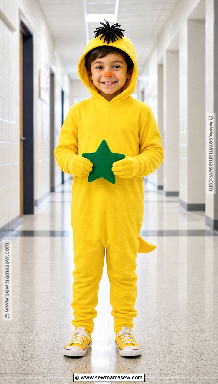 Plain Belly Sneetch Costume With Yellow Hood - 30 dr seuss characters dress up ideas