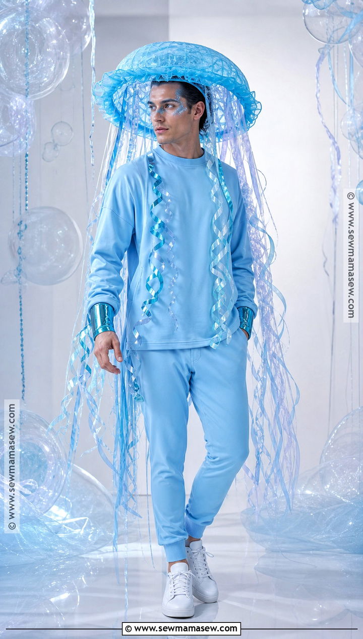Plastic Bag Jellyfish Costume - 30 recycled costume ideas for men