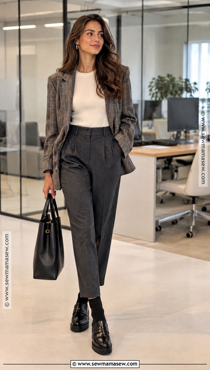 Platform Loafers With Blazer And Trousers - 15 platform fall shoes