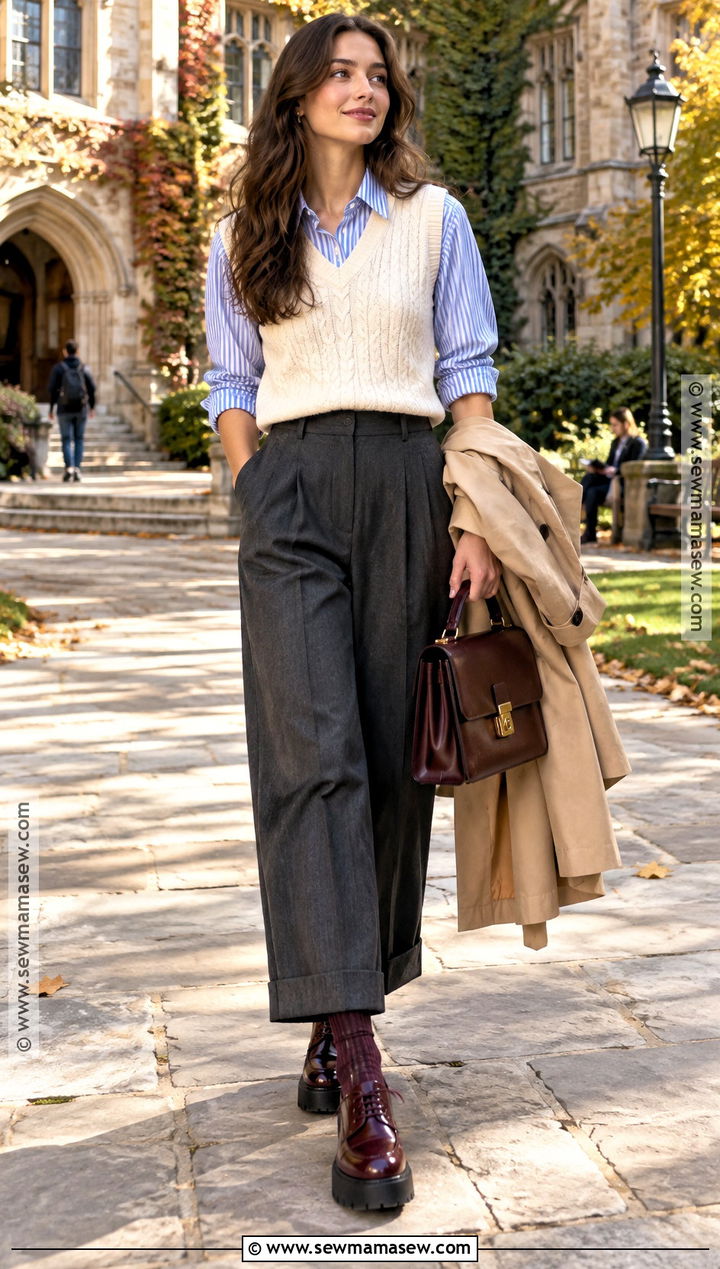 Platform Oxford Shoes With Pleated Pants - 15 platform fall shoes