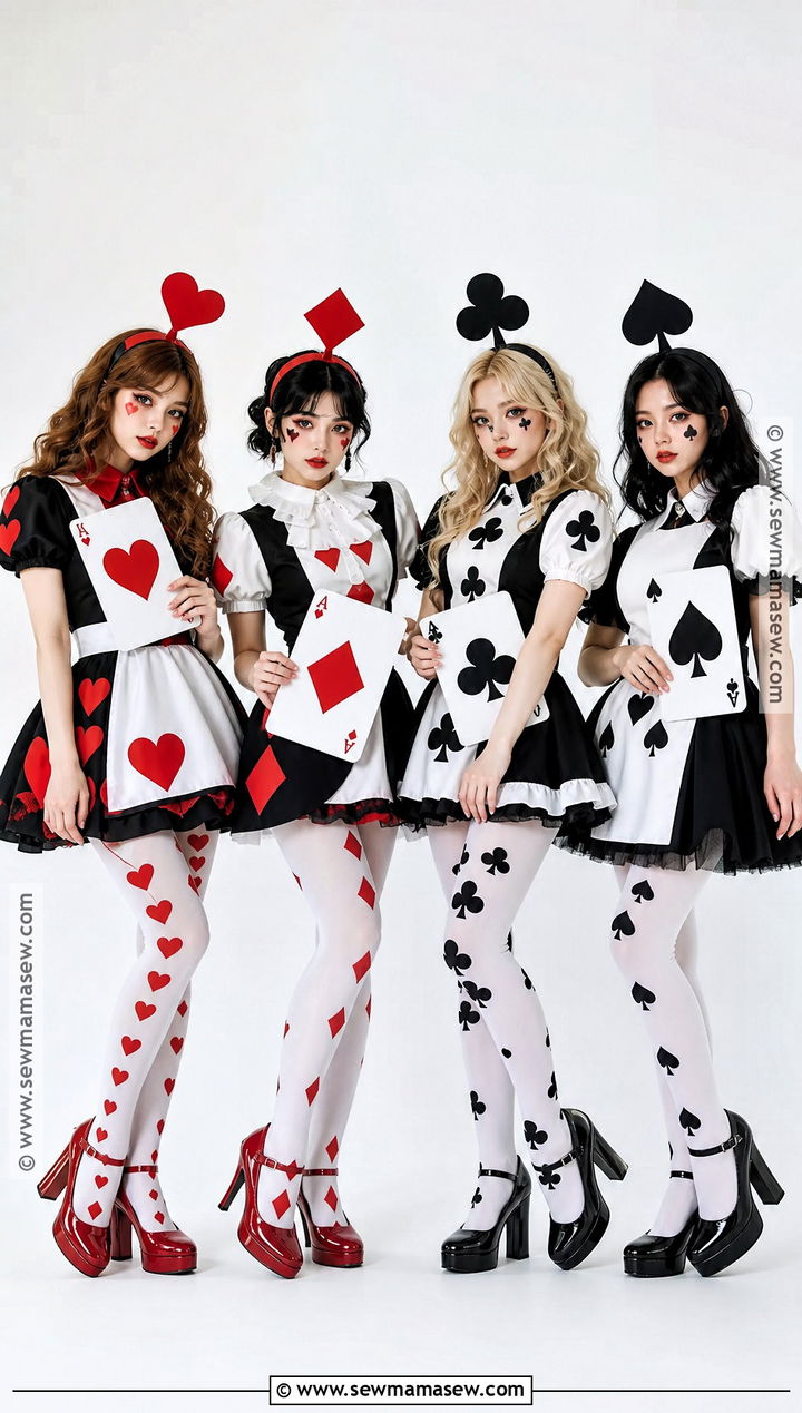 Playing Card Suits Group Costume - 30 costume ideas for 4 for friends