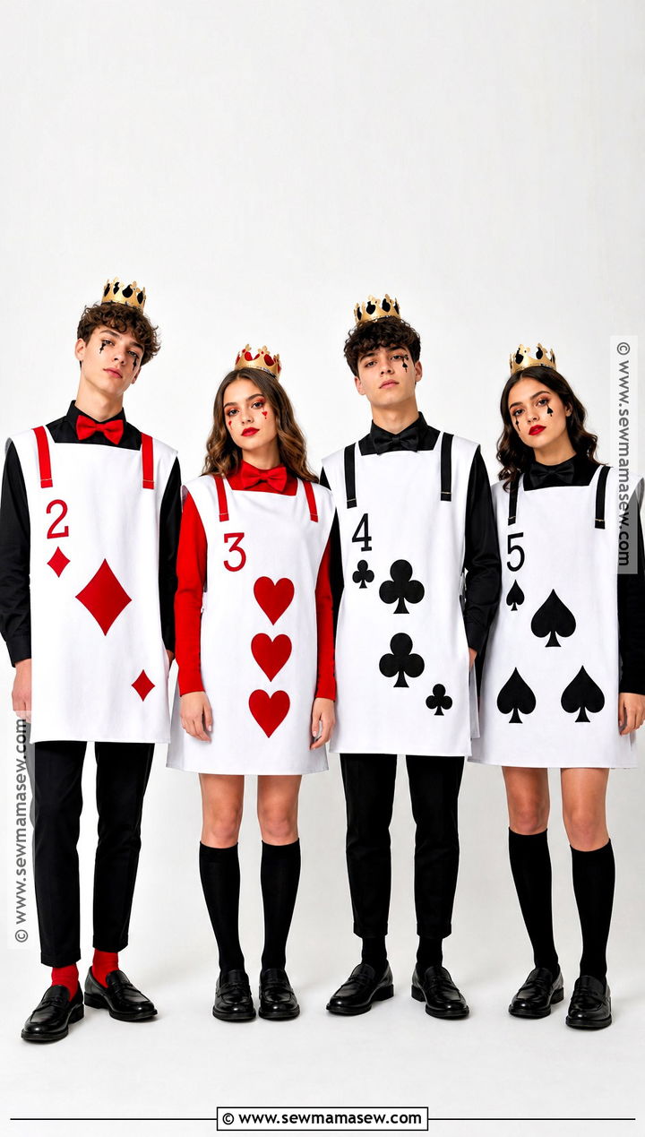Playing Cards Group Costume - 40 Group Halloween Costumes for Teens
