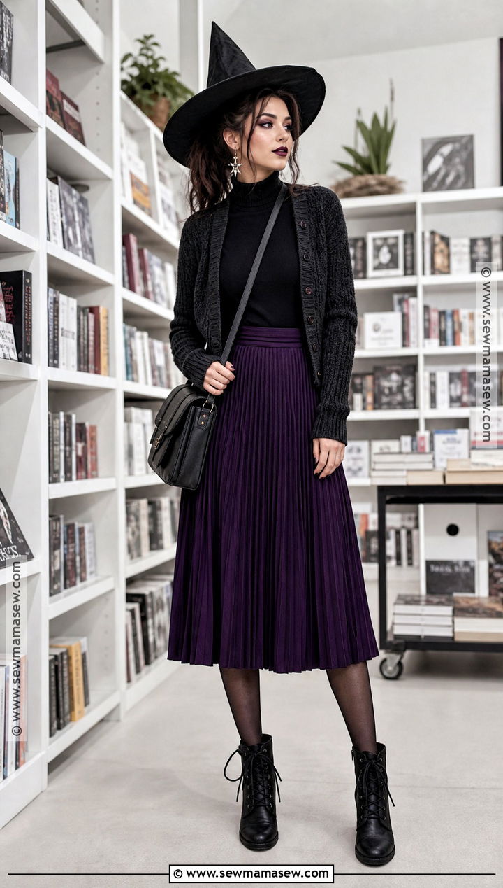 Pleated Skirt Witch Outfit - 35 witch outfit ideas