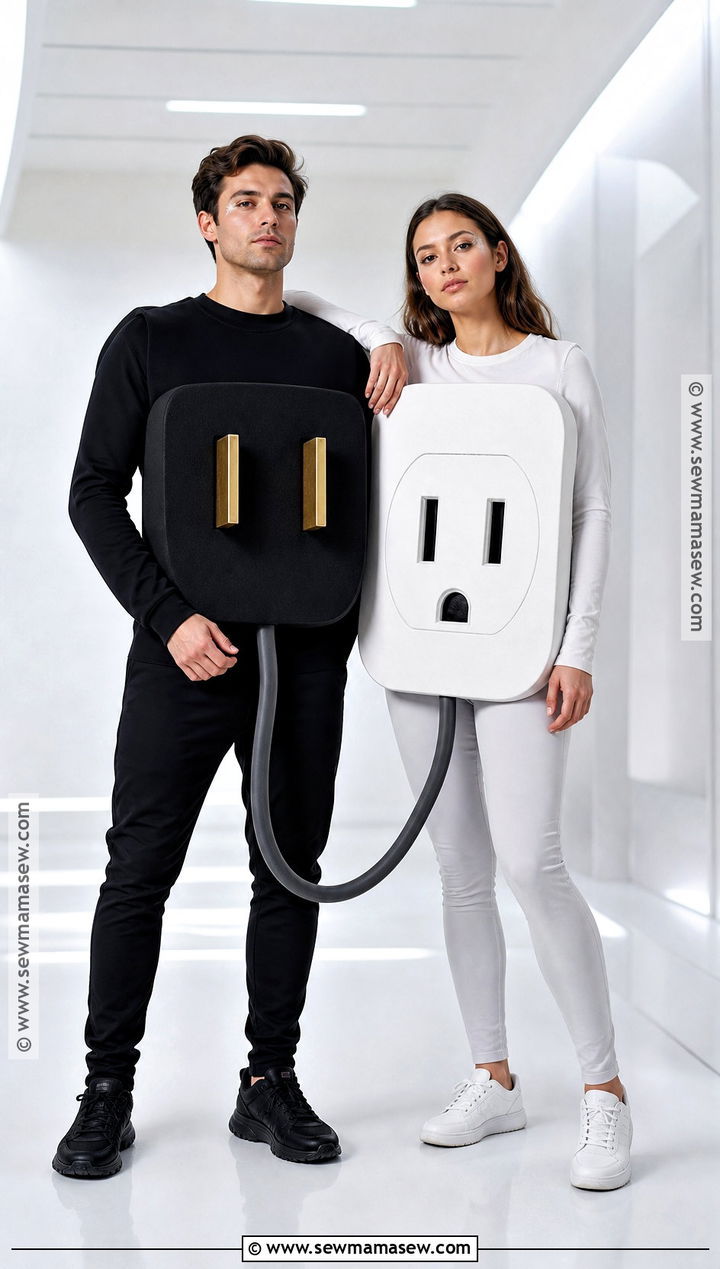 Plug And Outlet Costume - 50 couples halloween costume ideas