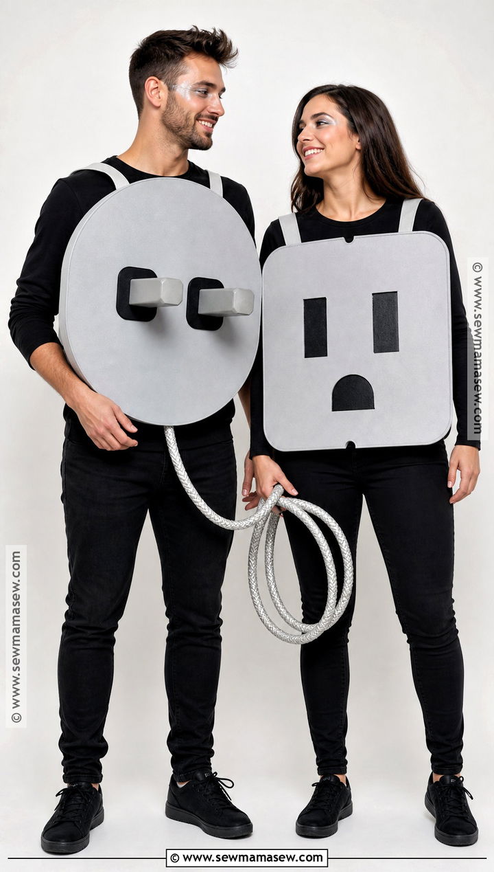 Plug And Socket Costume - 40 last minute couples costumes