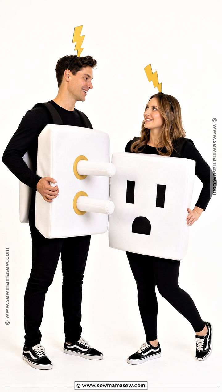 Plug And Socket Couple Costume - 50 couples costume ideas
