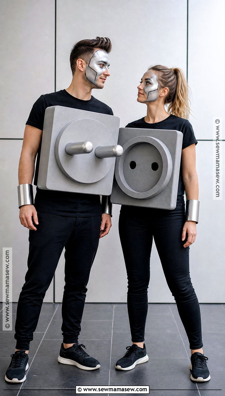 Plug And Socket Couple Costume - 35 matching couple costumes