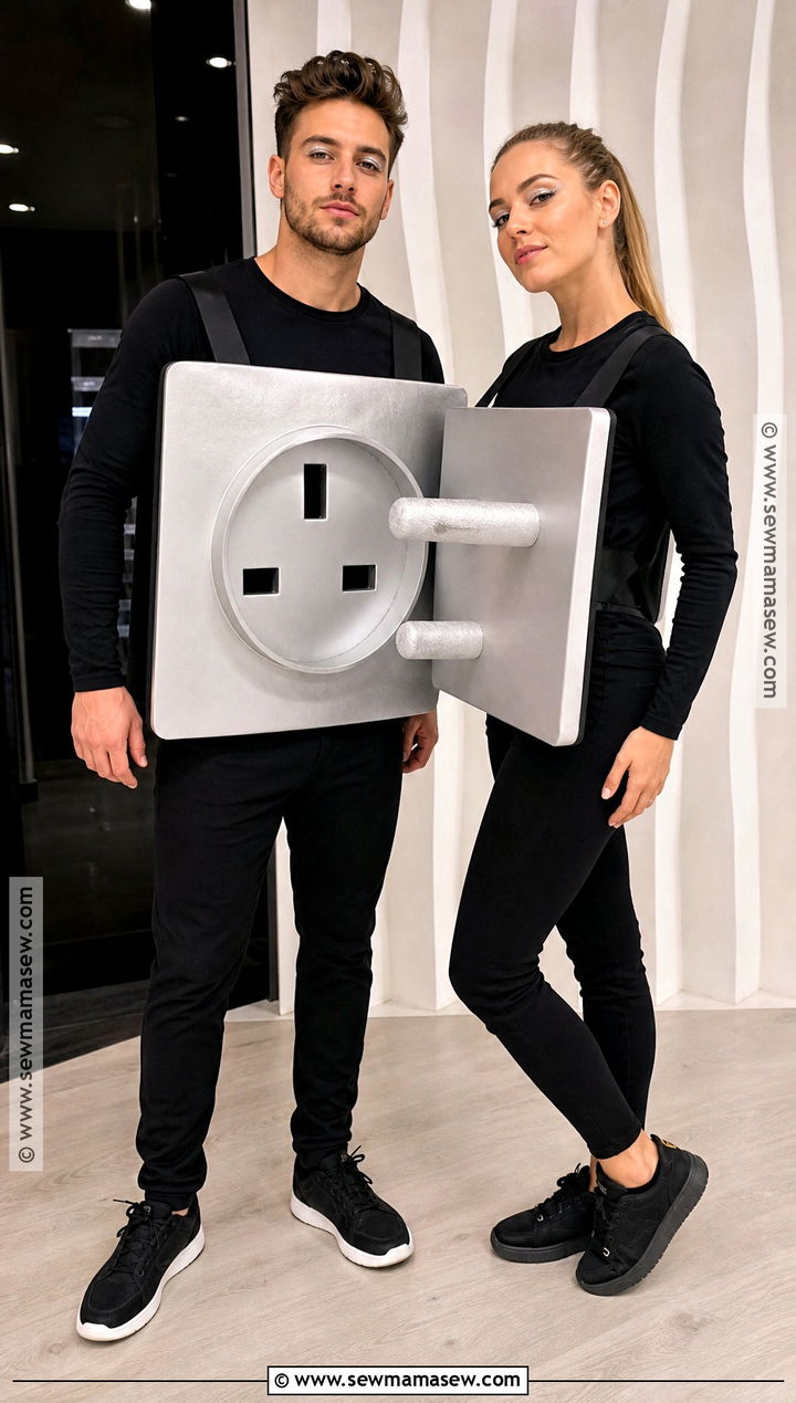 Plug And Socket Couple Costume - 40 easy couple costumes